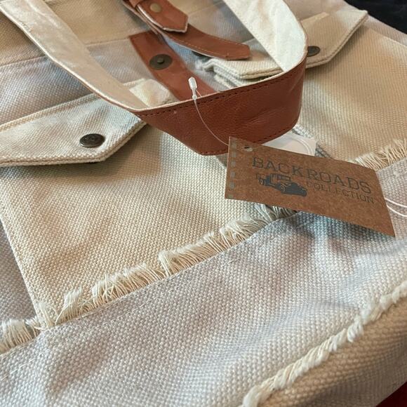 CTW Backroads Collection Rustic Pocket Tote Bag New - Picture 5 of 11